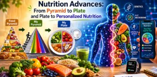 From Food Pyramid to Personalized Nutrition: How Science is Transforming the Way We Eat Evolution of dietary guidelines from the Food Pyramid and MyPlate to personalized nutrition based on genetics, gut microbiome, metabolism, and lifestyle factors.